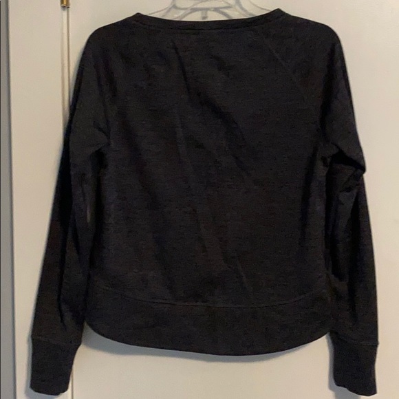 Champion Duo Dry Hi Lo Hem Dark Gray Sweatshirt - Picture 5 of 8